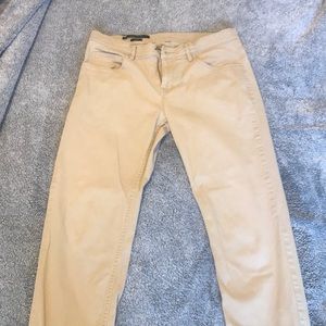 Tan Perry Ellis Slim Fit Stretch Chinos 30x30